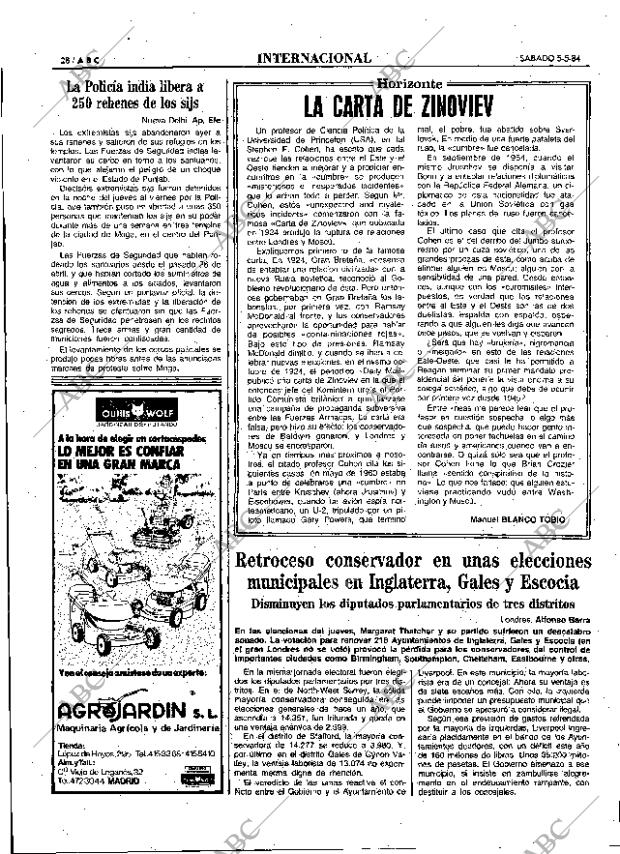 ABC MADRID 05-05-1984 página 28