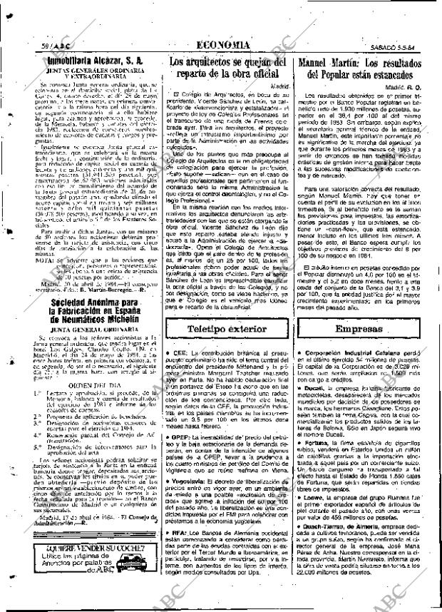 ABC MADRID 05-05-1984 página 58