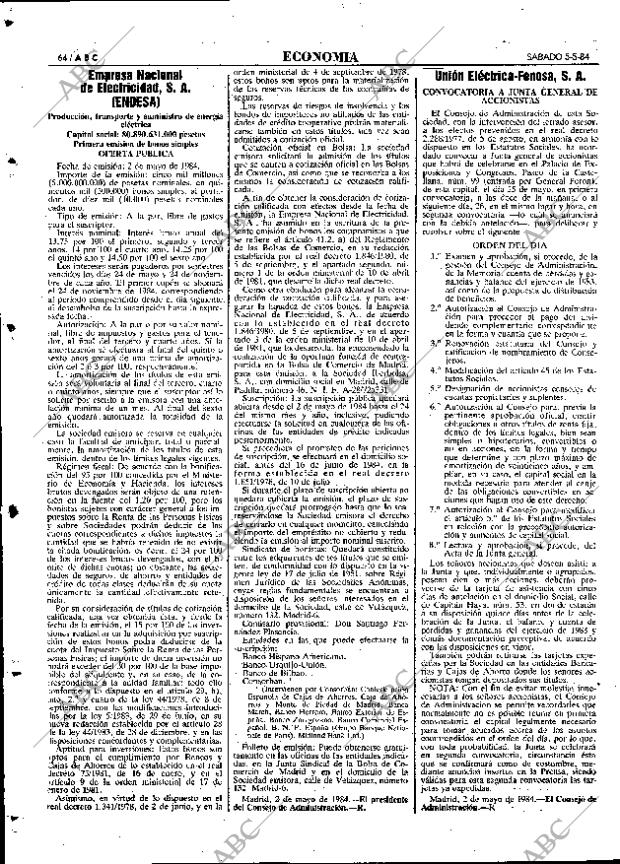 ABC MADRID 05-05-1984 página 64