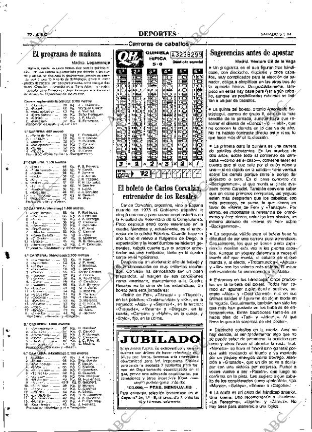 ABC MADRID 05-05-1984 página 72