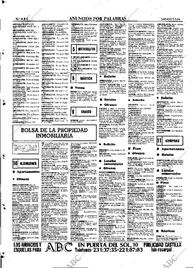 ABC MADRID 05-05-1984 página 82