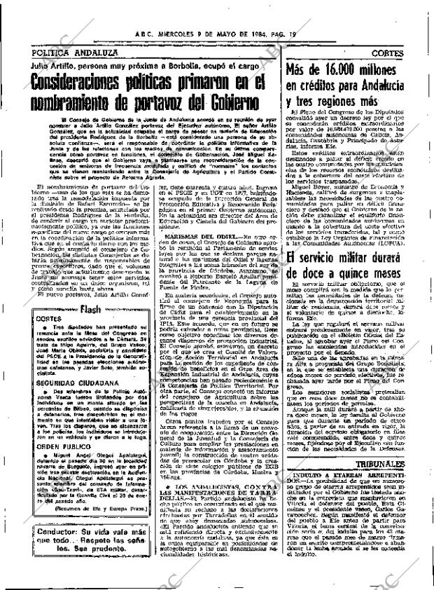 ABC SEVILLA 09-05-1984 página 19
