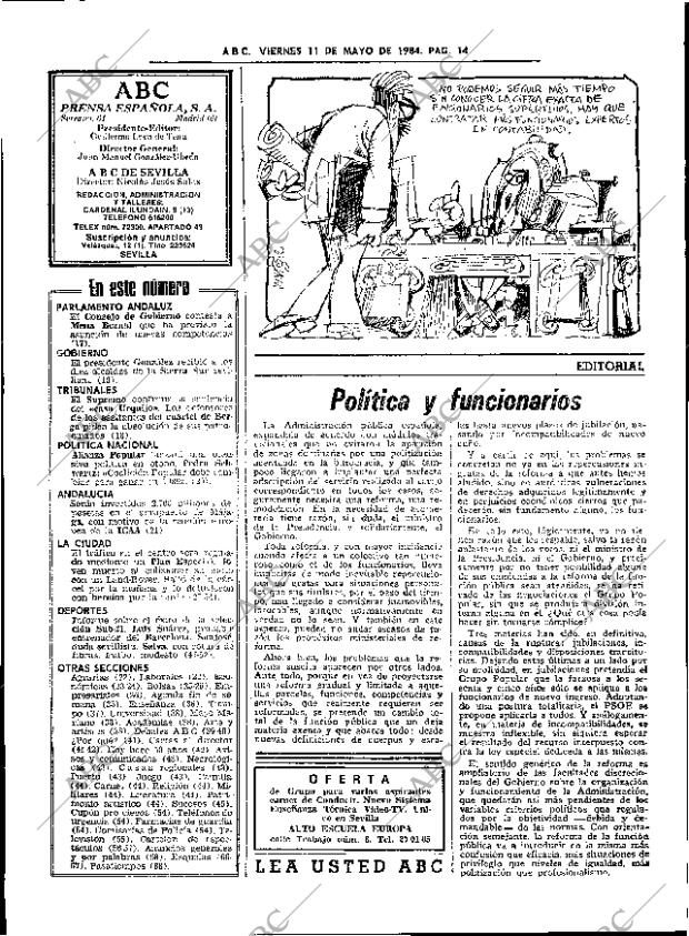 ABC SEVILLA 11-05-1984 página 14