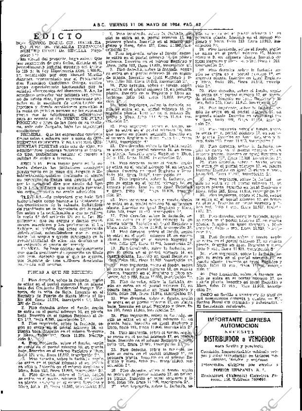 ABC SEVILLA 11-05-1984 página 62