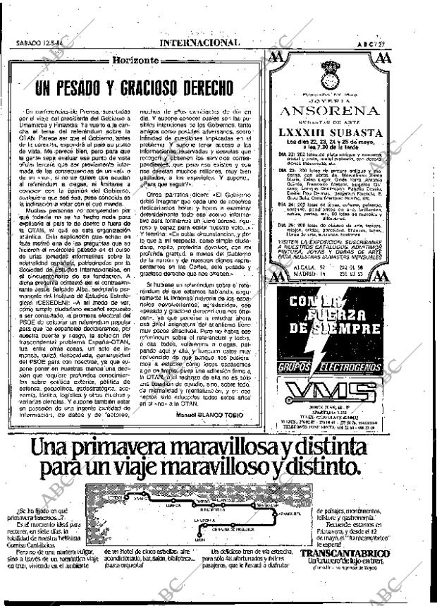 ABC MADRID 12-05-1984 página 27