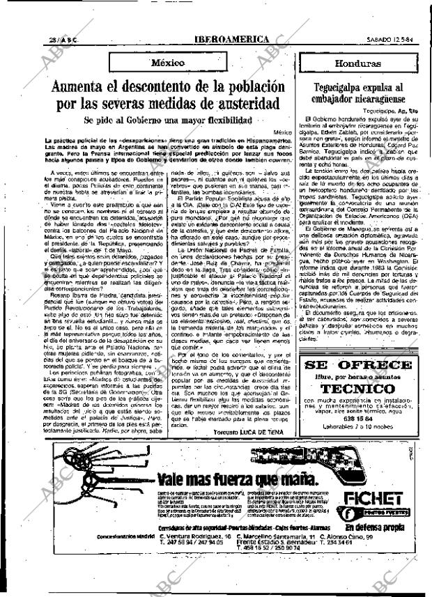 ABC MADRID 12-05-1984 página 28