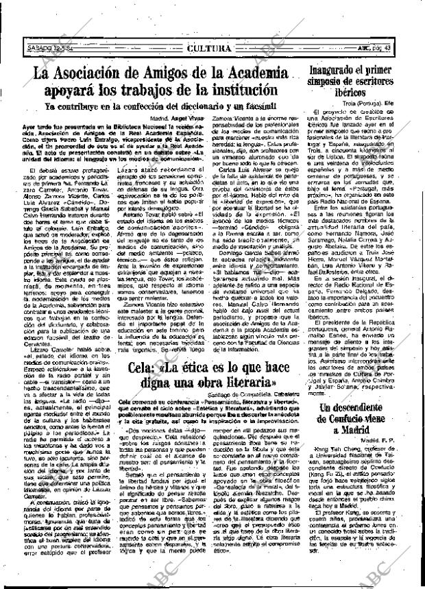 ABC MADRID 12-05-1984 página 43