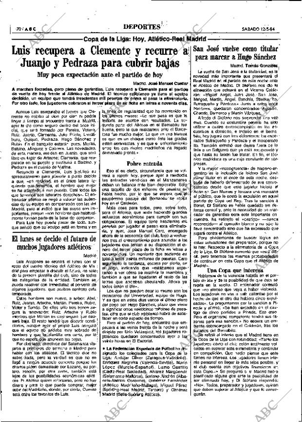 ABC MADRID 12-05-1984 página 70