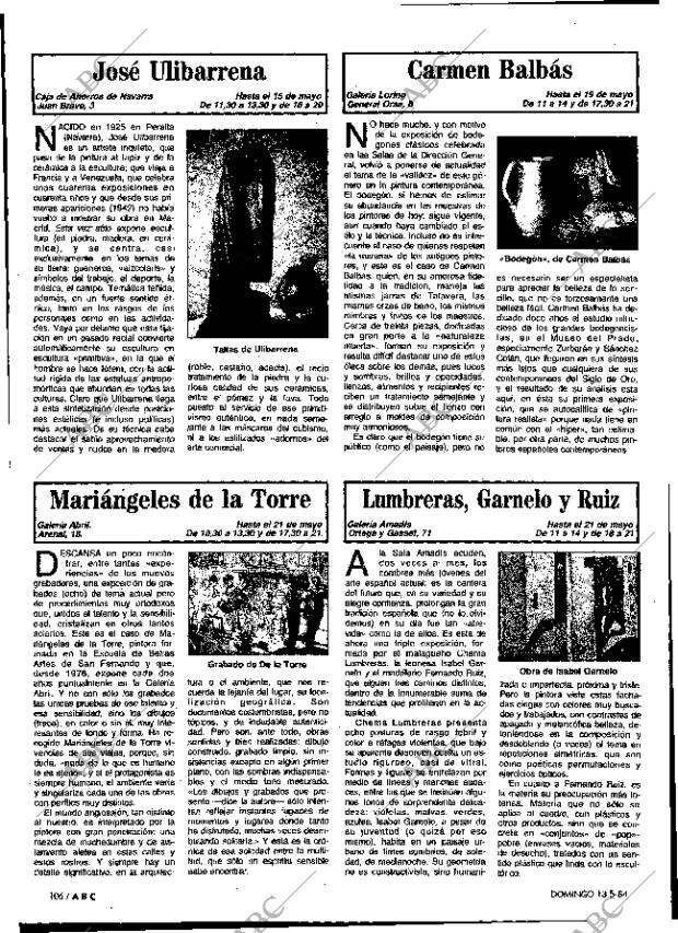 ABC MADRID 13-05-1984 página 106