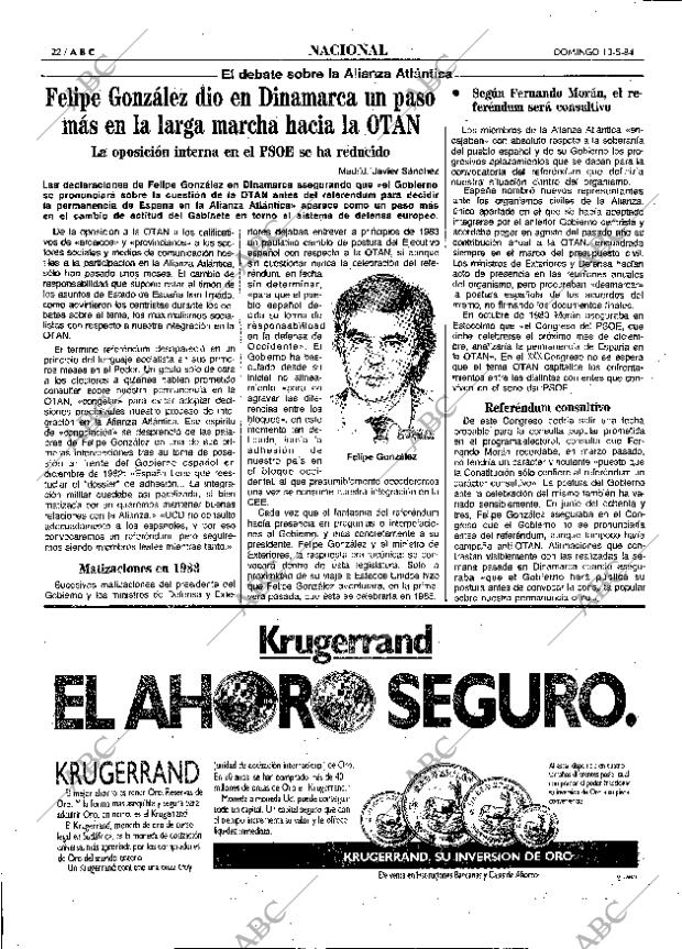 ABC MADRID 13-05-1984 página 22