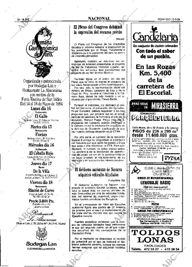 ABC MADRID 13-05-1984 página 26