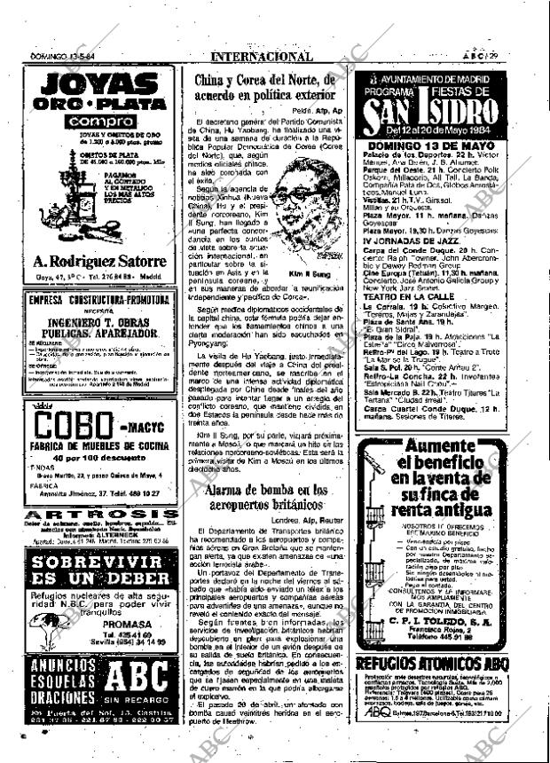 ABC MADRID 13-05-1984 página 29