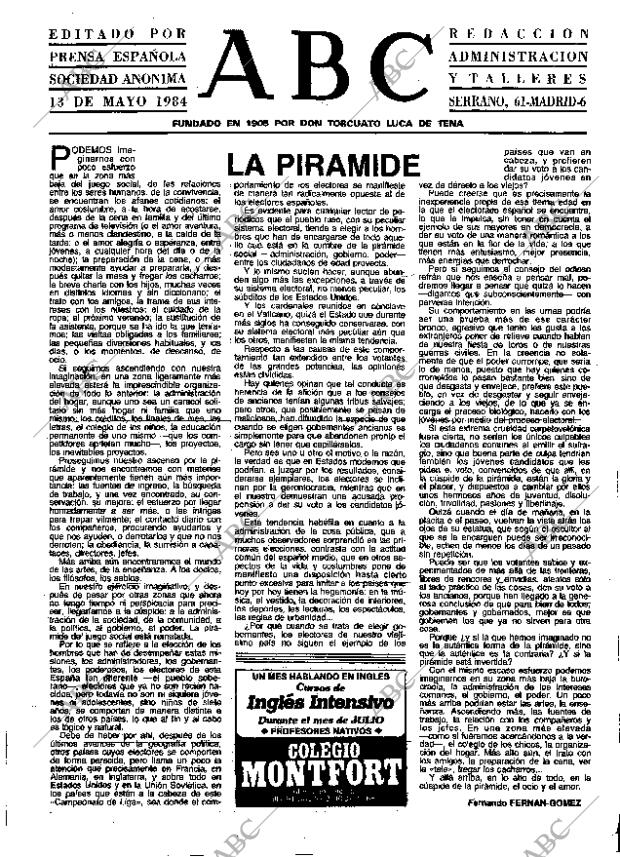 ABC MADRID 13-05-1984 página 3