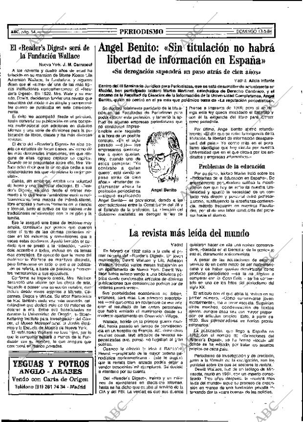 ABC MADRID 13-05-1984 página 54