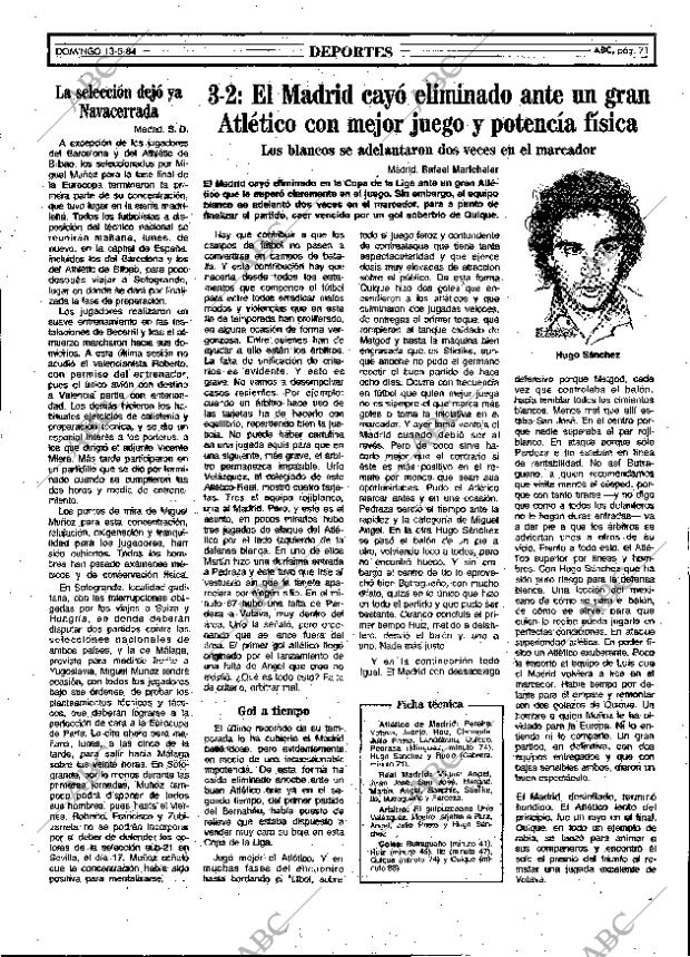 ABC MADRID 13-05-1984 página 71