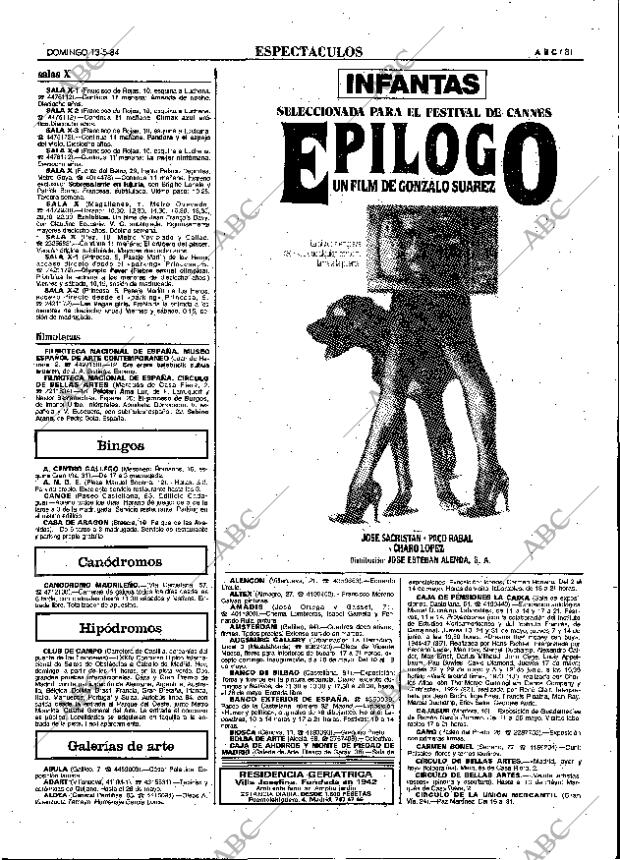 ABC MADRID 13-05-1984 página 81
