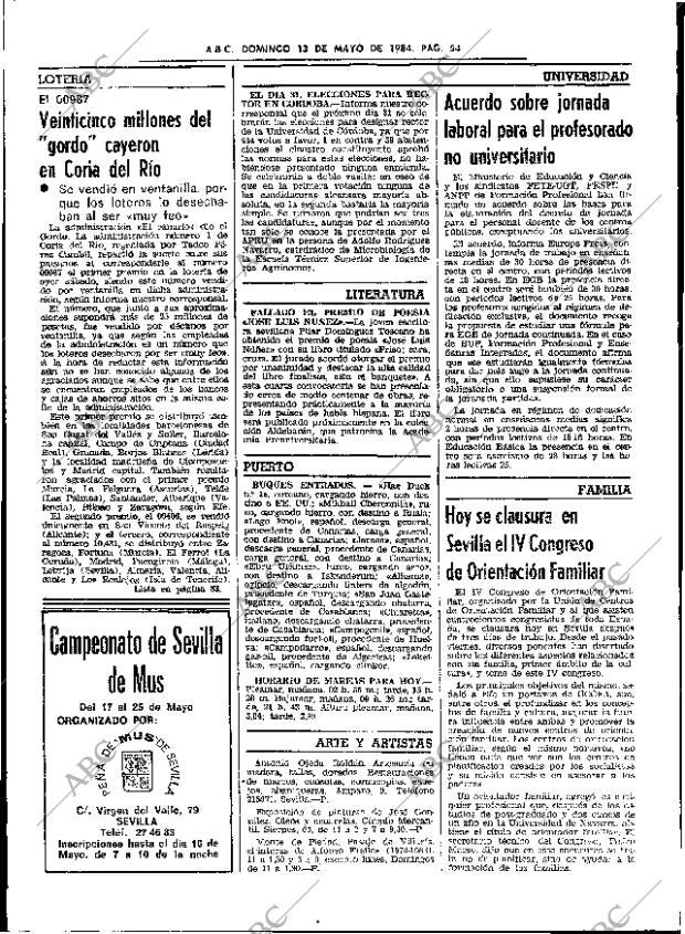 ABC SEVILLA 13-05-1984 página 54