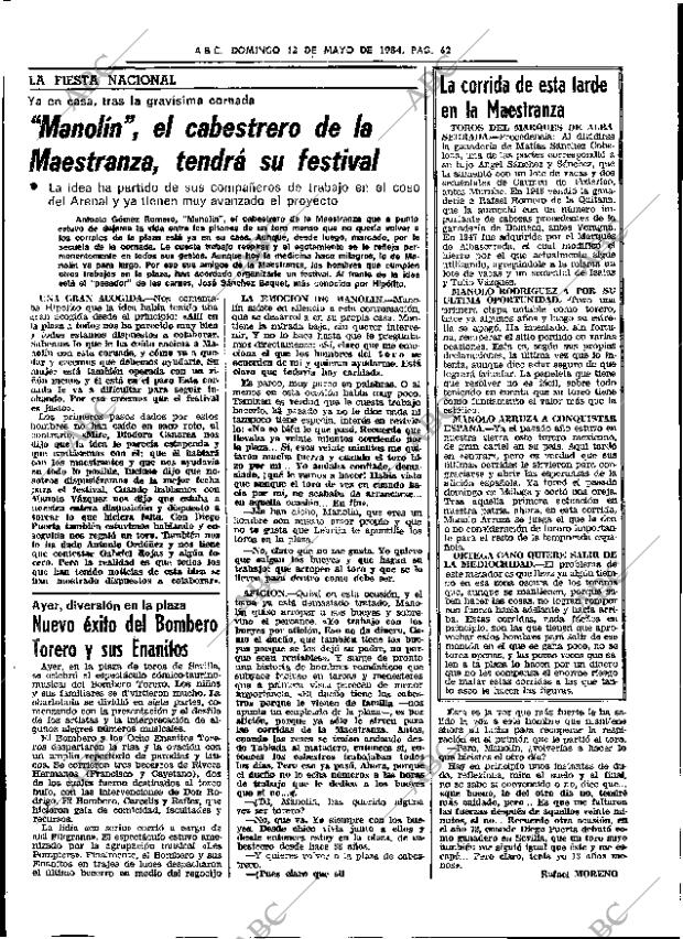 ABC SEVILLA 13-05-1984 página 62