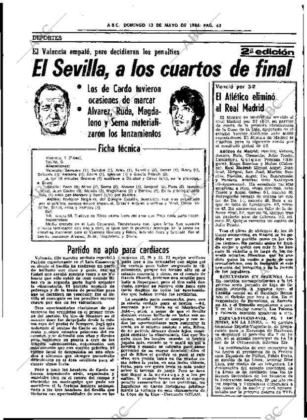 ABC SEVILLA 13-05-1984 página 63