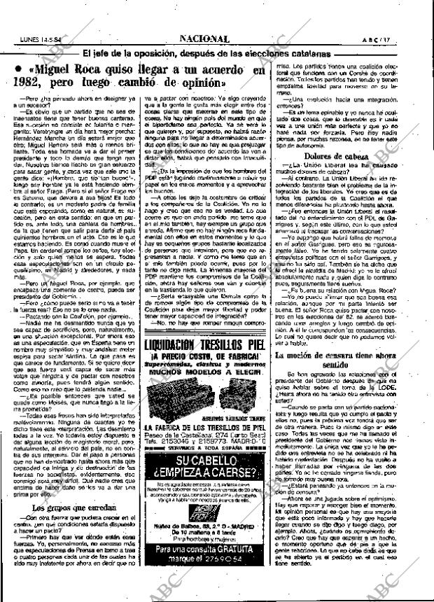 ABC MADRID 14-05-1984 página 17