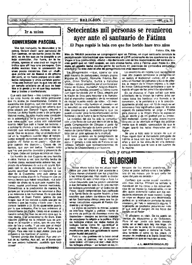 ABC MADRID 14-05-1984 página 25