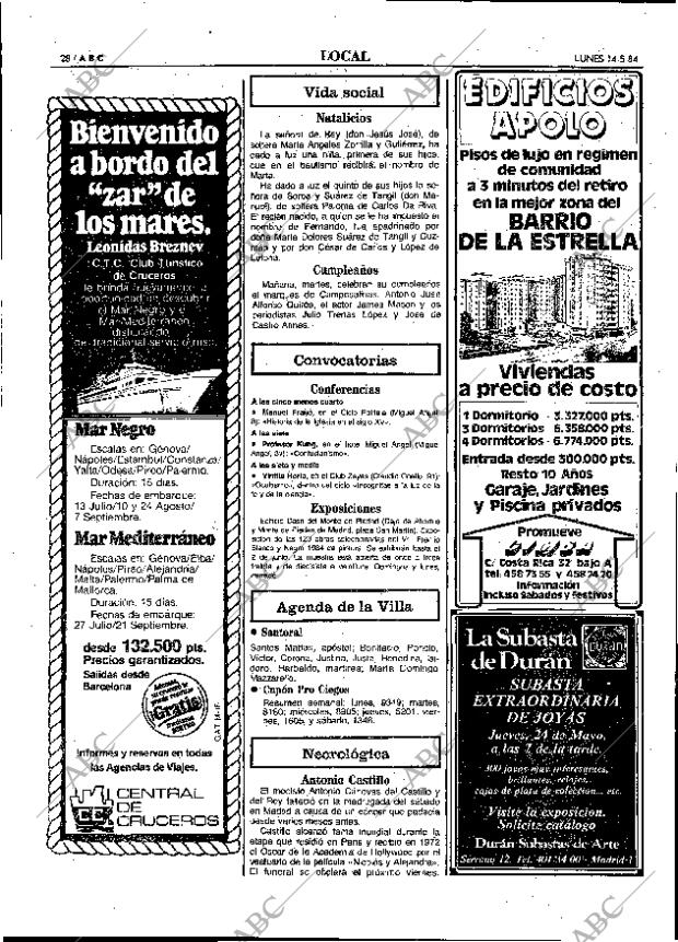 ABC MADRID 14-05-1984 página 28
