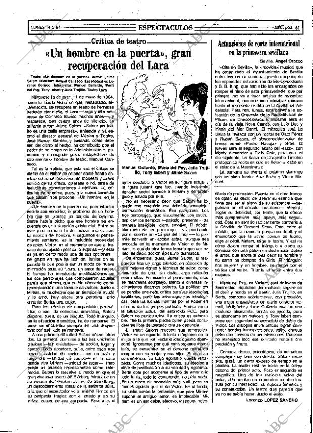 ABC MADRID 14-05-1984 página 61