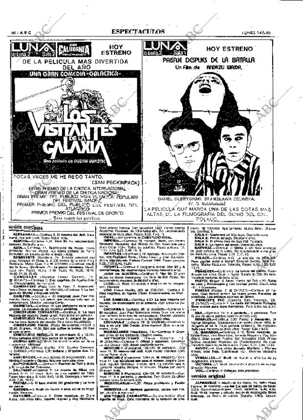 ABC MADRID 14-05-1984 página 66