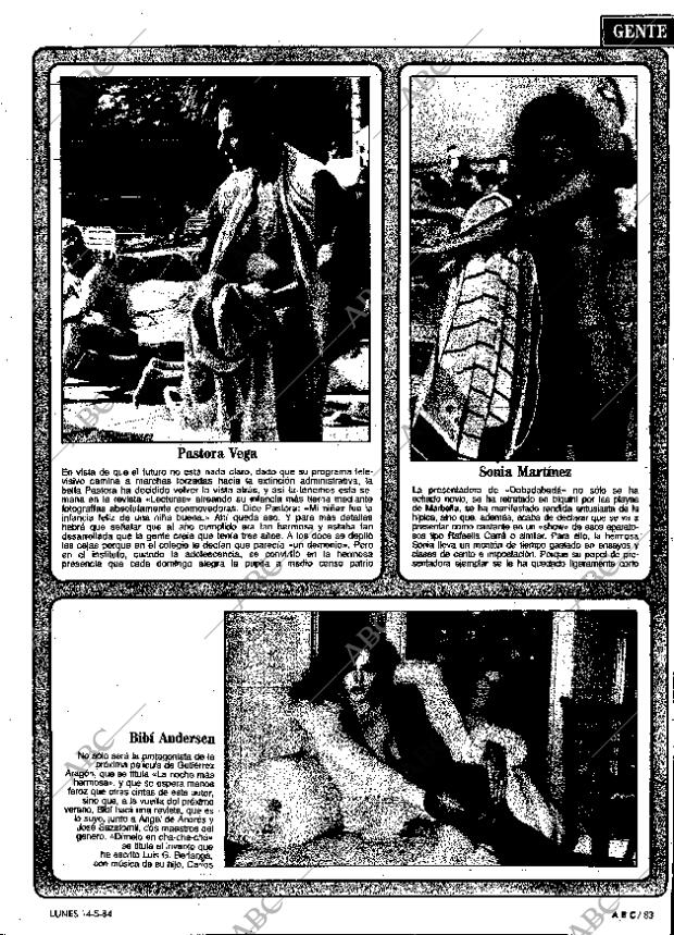 ABC MADRID 14-05-1984 página 83