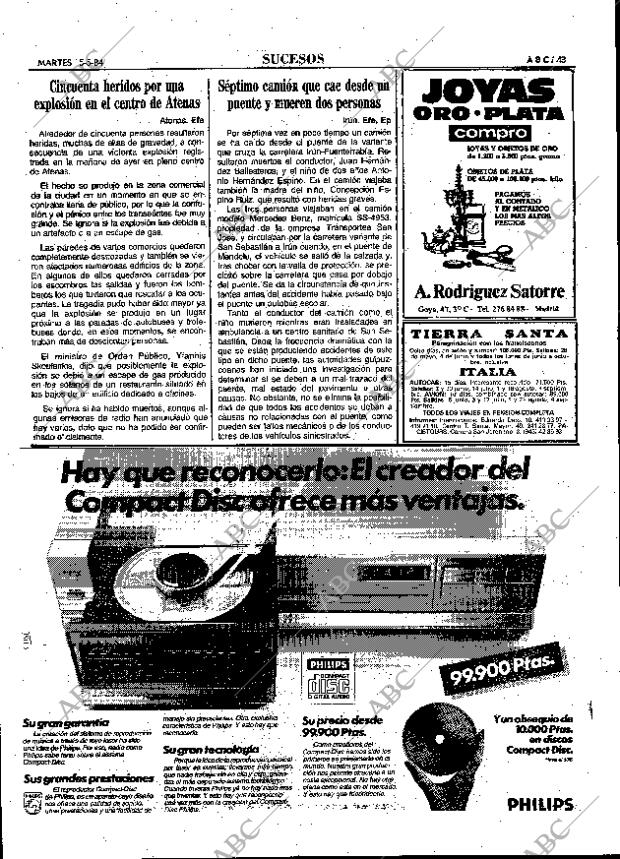 ABC MADRID 15-05-1984 página 43