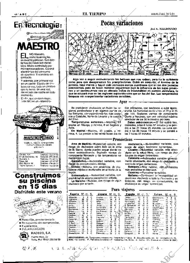 ABC MADRID 16-05-1984 página 44