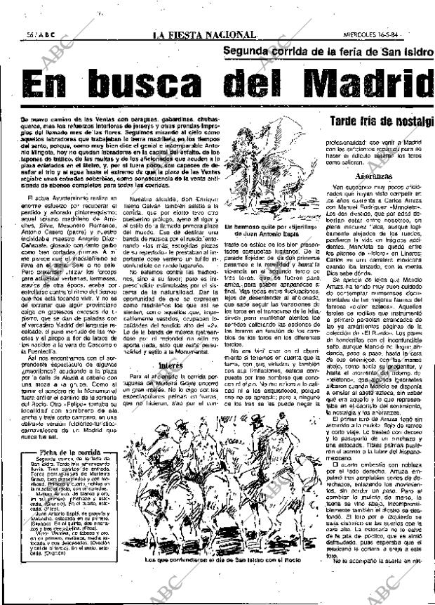 ABC MADRID 16-05-1984 página 56