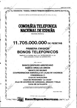 ABC MADRID 16-05-1984 página 64