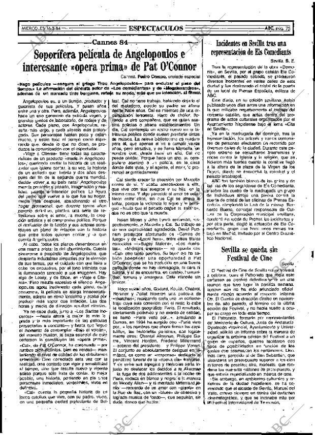 ABC MADRID 16-05-1984 página 75