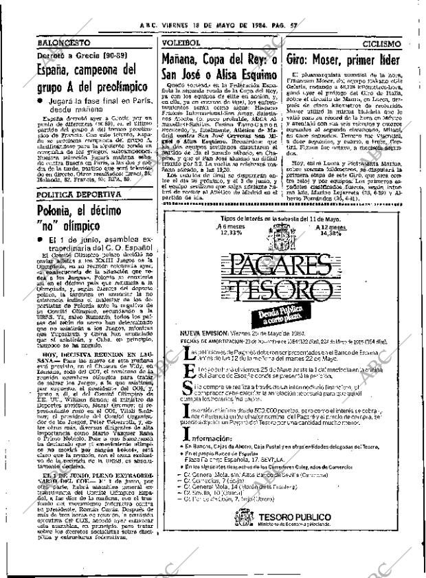 ABC SEVILLA 18-05-1984 página 57