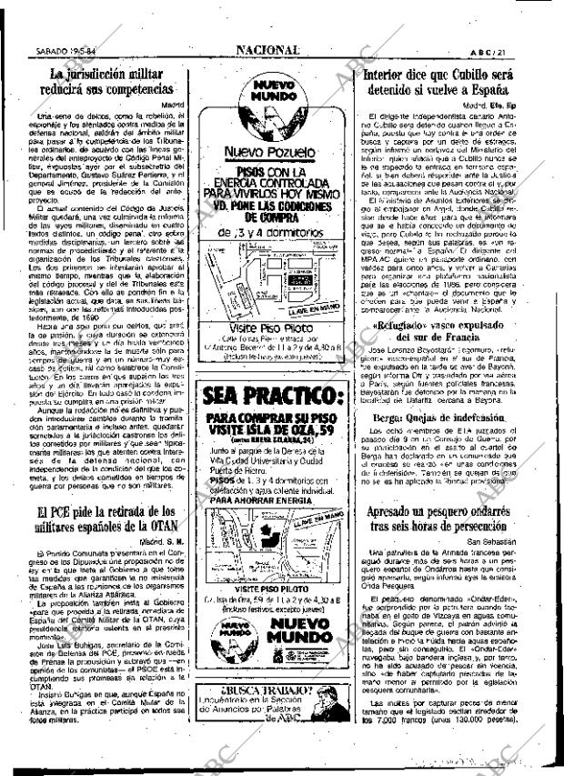 ABC MADRID 19-05-1984 página 21