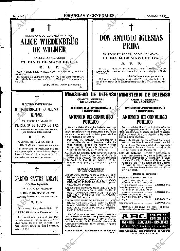 ABC MADRID 19-05-1984 página 96