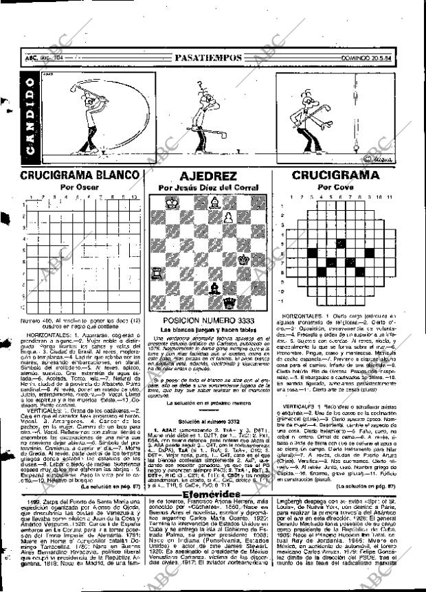 ABC MADRID 20-05-1984 página 104