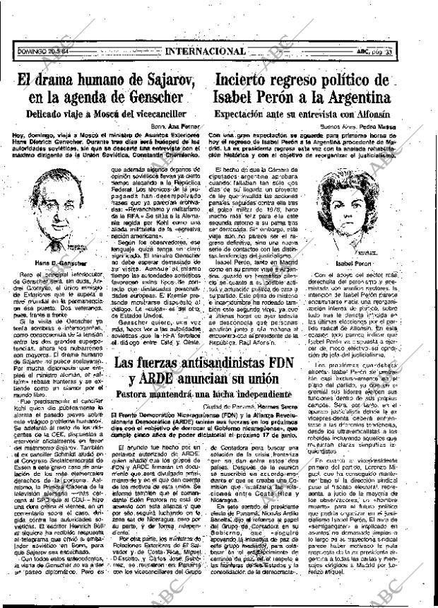 ABC MADRID 20-05-1984 página 33