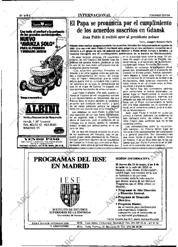 ABC MADRID 20-05-1984 página 36