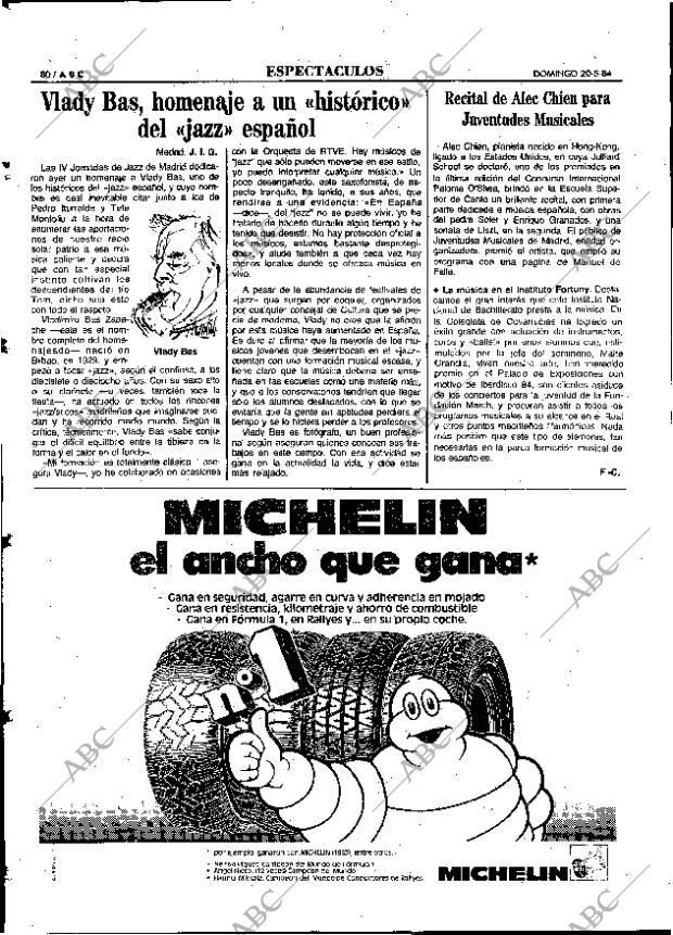 ABC MADRID 20-05-1984 página 80