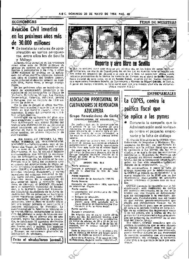 ABC SEVILLA 20-05-1984 página 48