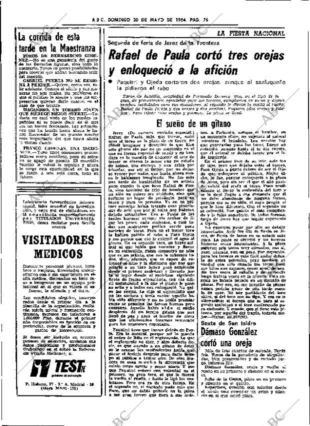 ABC SEVILLA 20-05-1984 página 76