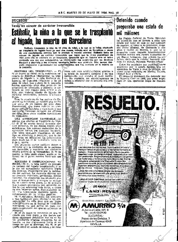 ABC SEVILLA 22-05-1984 página 59