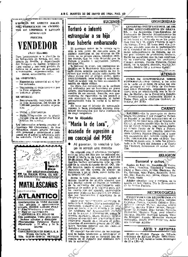 ABC SEVILLA 22-05-1984 página 60