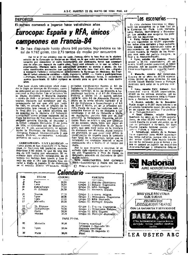 ABC SEVILLA 22-05-1984 página 63