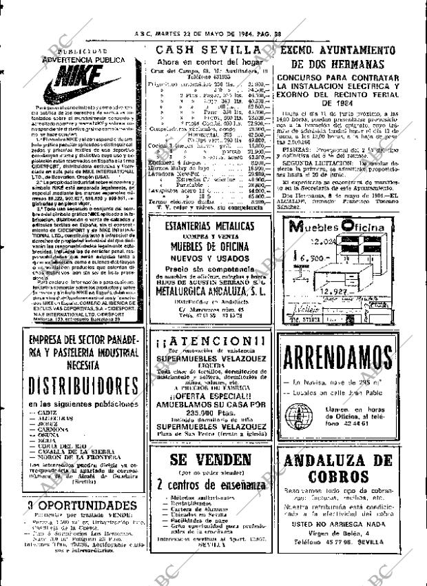 ABC SEVILLA 22-05-1984 página 88