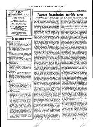 ABC SEVILLA 23-05-1984 página 14