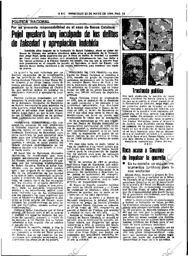 ABC SEVILLA 23-05-1984 página 15