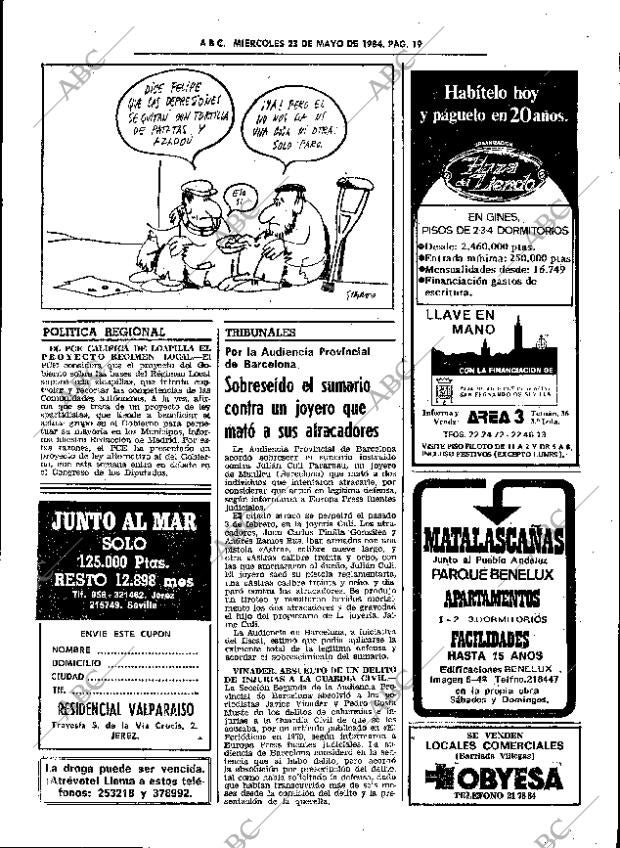 ABC SEVILLA 23-05-1984 página 19